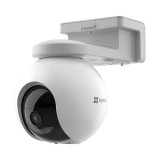 Camera IP Wireless EZVIZ de exterior cu baterie 10.400 mAh, Pan&amp;Tilt, rezolutie 2K+, Audio bidirectional, stocare eMMC 32GB CS-HB8-2K+(MicroUSB)