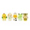 Set 5 figurine diferite pentru deget, animale, 6 cm, joc de rol distractiv, multicolor