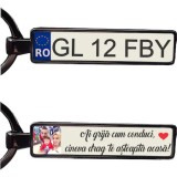 Cumpara ieftin Breloc Auto Personalizat cu Numar Inmatriculare, Text si Cutie Cadou - Autohelix MSA