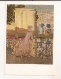 FA133 -Carte Postala - RUSIA - State Tretyakov Gallery - K.A. Somov. Lady by the pond, necirculata 1968