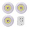 Set 3 lampi LED, 3 W, timer, telecomanda