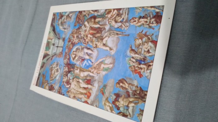 CARTE POSTALA ROMA -CAPELA SISTINA NECIRCULATA