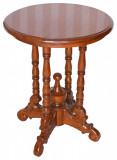 Masa din lemn mahon cu decoratiuni deosebite MAR261, Mese si seturi de masa