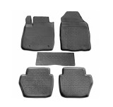 Covorase Cauciuc Premium Stil Tavita Ford Fiesta 2009-2013, Fara Miros, Negre