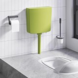 VidaXL Rezervor de toaletă cu admisie de apă pe fund, 3/6 L, măsliniu