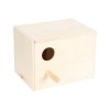 Cuib Lemn Orizontal Flamingo Perusi, 15x20x15cm, Colivie Pasari, Accesoriu Ideal
