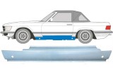 Prag metalic MERCEDES Clasa SL/SLC (R107), 01.1971-09.1989, partea stanga, otel galvanizat, model C, Rapid