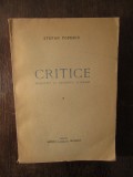 CRITICE REALITATI SI EXIGENTE LITERARE - STEFAN POPESCU, 1947