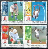 Insulele Solomon 2008 Mi 1374/77 MNH - Jocurile Olimpice de vara, Beijing, Nestampilat