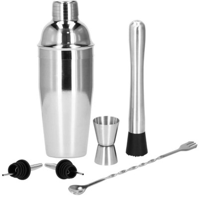 Kit pentru barmani, cocktail shaker, inox, set 6 piese, 750 ml, Springos foto