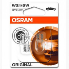 SET 2 BECURI 12V T20 W21/5W ORIGINAL BLISTER OSRAM