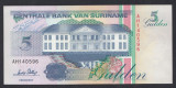 A6185 Suriname 5 gulden 1996 UNC
