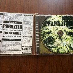 parazitii irefutabil 2002 ‎cd disc muzica hip hop rap rebel NRG!A music rec. VG+