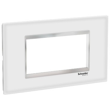 Rama Ornament 4M sticla Schneider Eazy Styl alb crom LMR7964038