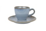 Bonna Sky Snell - Ce&Egrave;ti de espresso &Egrave;i farfurie - 80.0 cc - Por&Aring;&pound;elan - 6er set