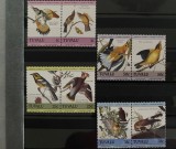 PC453 - Tuvalu 1985 Fauna/ Pasari Audubon , serie MNH, 8v, Nestampilat