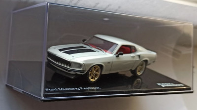 Macheta Ford Mustang Fastback 1967 alb Fast and Furious - IXO/Altaya 1/43 foto