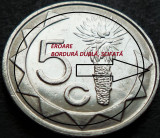 Cumpara ieftin Moneda exotica 5 CENTI - NAMIBIA, anul 2002 * cod 4537 = eroare scifata, Africa