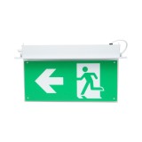 Lampa EXIT LED iesire de urgenta 220V, 3W, baterie Li-ion 1800mAh, montaj incastrat, autonomie 3 ore IP20