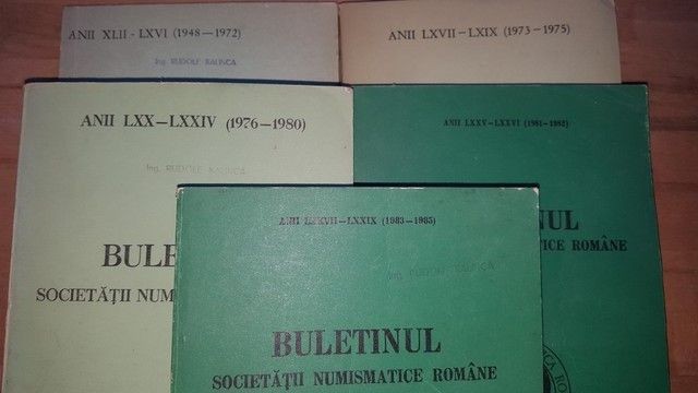 Buletinul societatii numismatice romane 1-5 intre anii 1948-1985