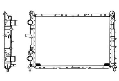 Radiator racire motor Alfa Romeo 145 (930), 146 (930), 155 (167); Fiat Coupe (Fa/175), Tempra (159), Tipo (160); Lancia Dedra (835), Delta 2 (836) foto
