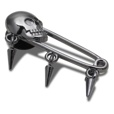 Jibbitz Crocs Skull Safety Pin foto