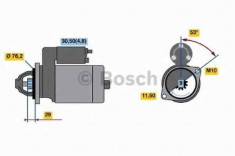 Electromotor BMW 5 Gran Turismo (F07) BOSCH 0 986 021 500 foto