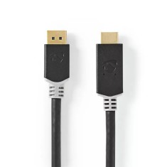 Cablu DisplayPort v1.4 - HDMI 4K 60Hz 2m aurit antracit Nedis