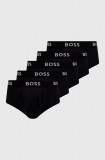 BOSS slip din bumbac 5-pack culoarea negru 50475387