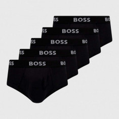 BOSS slip din bumbac 5-pack culoarea negru 50475387