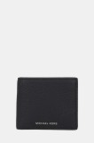 Michael Kors portofel de piele HUDSON culoarea negru, 39S4LHUF2L