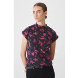 Medicine tricou femei, culoarea negru, cu turtleneck