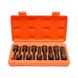Trusa chei tubulare de impact imbus lungi H5-H19, 1/2 inch, Cr-Mo, 10 piese, Breckner Germany