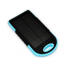 Incarcator solar portabil ES500, 5000 mah, antisoc, lanterna foto