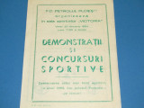 Program-Demonstratii si Concursuri Sportive organizat de Petrolul (20.01.1984)