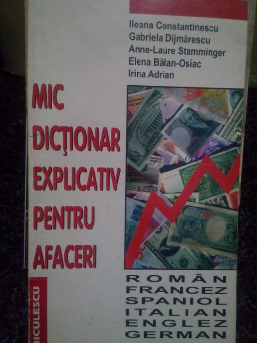 Ileana Constantinescu, Gabriela Dijmarescu, Anne-Laure Stamminger, Elena Blana-Osiac, Irina Adrian - Mic dictionar explicativ pentru afaceri