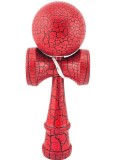 Cumpara ieftin Kendama rosu-negru 18 cm din lemn cu bila si snur