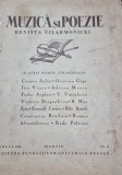 Muzica si poezie, Revista Filarmonicei - anul I, 1936, Martie, nr 5 (articol principal - Comemorarea Reginei Carmen Silva la Academia Romana)