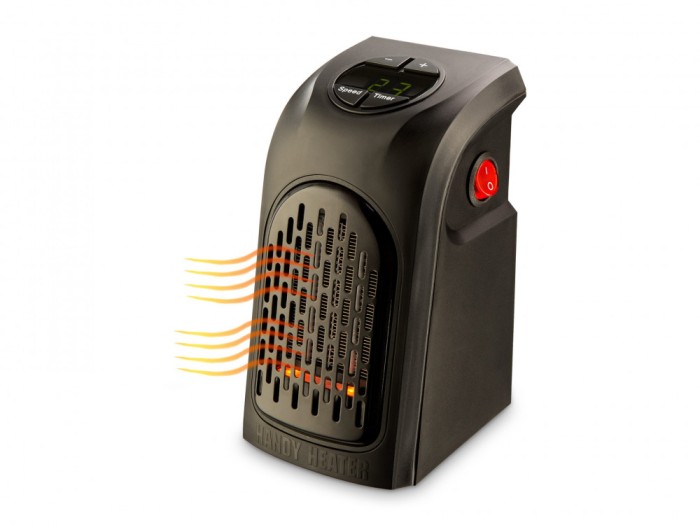 Aeroterma de Perete, Putere 400 W, Programabil 12 ore, Temperatura 15 - 32 &deg;C, Display Led, Negru