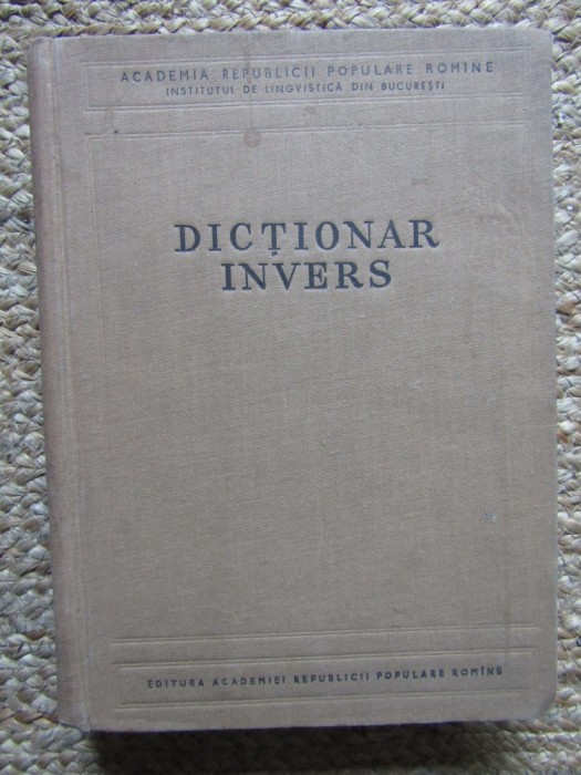 DICTIONAR INVERS 1957
