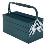 DURHAND Cutie de unelte Caseta de unelte Montaj Cufăr de unelte gol economisire spațiu cu 5 rafturi pliante stabil Oțel (SPCC) Verde &icirc;nchis 45 x 20 x