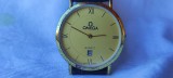 OMEGA ceas de mana ELVETIA curea ORIGINALA din PIELE vintage PERFECT FUNCTIONAL