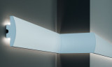 Profil pentru banda LED din polistiren extrudat acoperit cu rasina minerala KD506 - 12x4.4x115 cm, Elite