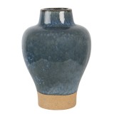 Cumpara ieftin Vaza flori ceramica albastra 21x31 cm