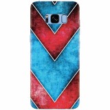 Husa silicon pentru Samsung S8, Blue And Red Abstract