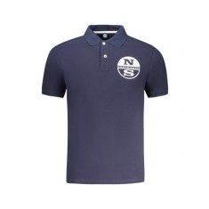 North Sails Tricou polo barbati, cu imprimeu cu logo, Regular fit, Bleumarin, S