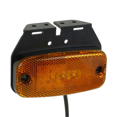 Lampa gabarit auto Carpoint 9-32V orange cu 3 leduri , suport si cablu , 110x50mm , 1 buc. foto
