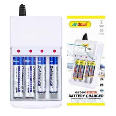 Incarcator pentru baterii tip AA/AAA, 4 sloturi, LED, 220/1.2V foto