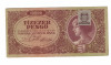 Bancnota Ungaria 10000 pengo 15 iulie 1945, varianta cu timbru