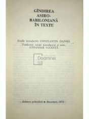 Gandirea asiro-babiloniana in texte (Editia: 1975)